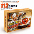 6 Bluffing Strategy Food Theme Card Game, Interactive Bidding Battle & Hidden Card Play Party Game